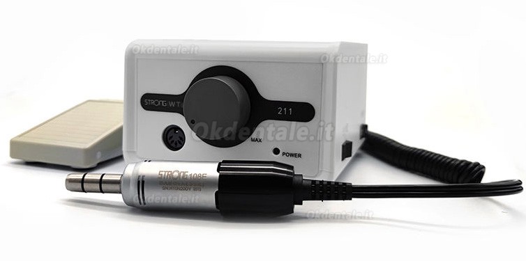 Micromotore dentale Strong 211 con manipolo tipo E da 35000 giri/min